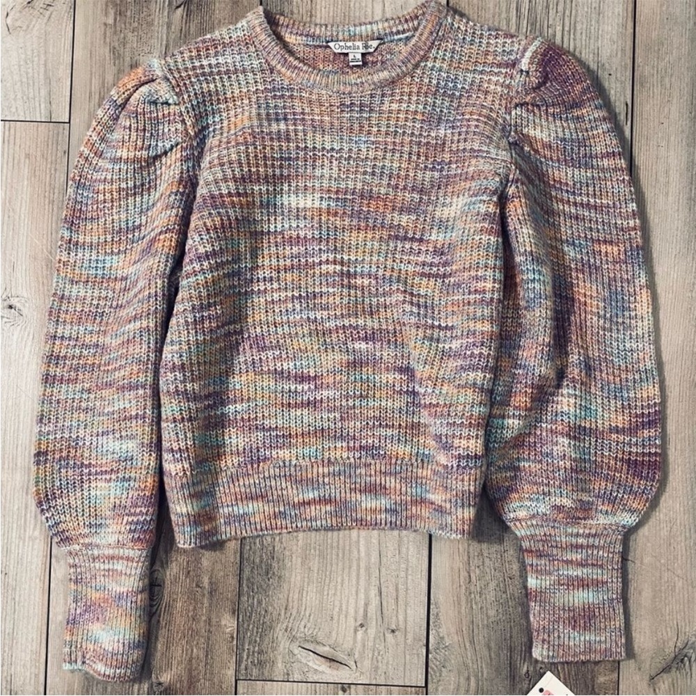 Chaps Multicolor Crew Neck Sweater
